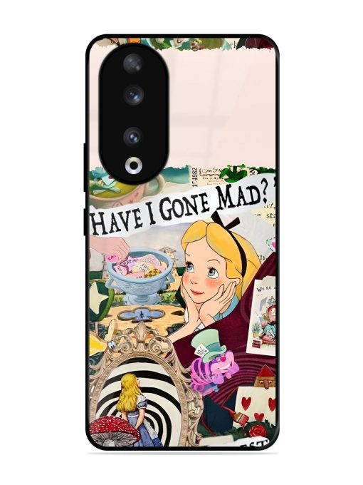 Mad Hatter'S Collage Glossy Soft Edge Case for Honor 90 Chachhi