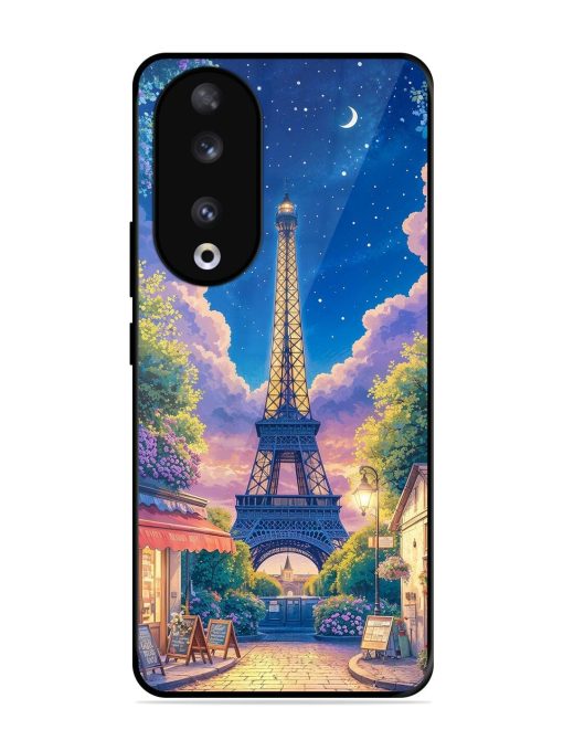 Twilight In Paris Glossy Soft Edge Case for Honor 90 Chachhi