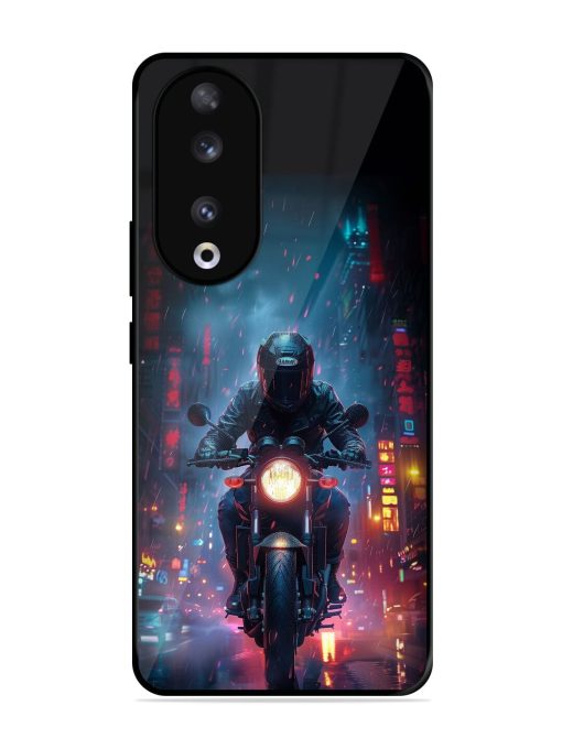 Neon Nights Glossy Soft Edge Case for Honor 90 Chachhi