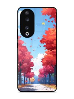 Autumn'S Embrace Glossy Soft Edge Case for Honor 90