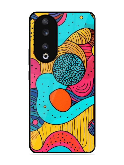 Psychedelic Patterns Glossy Soft Edge Case for Honor 90 Chachhi