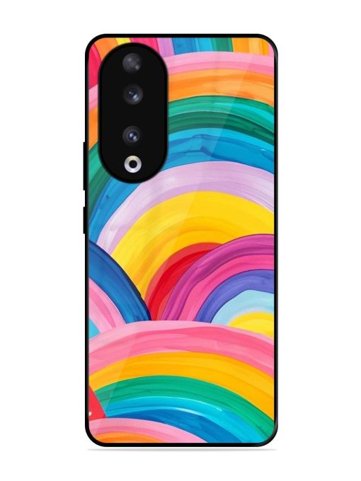 Rainbow Symphony Glossy Soft Edge Case for Honor 90