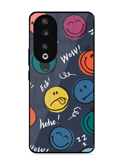 Emoticon Parade Glossy Soft Edge Case for Honor 90