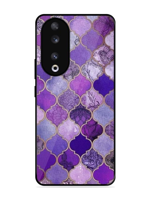 Purple Mosaic Magic Glossy Soft Edge Case for Honor 90 Chachhi