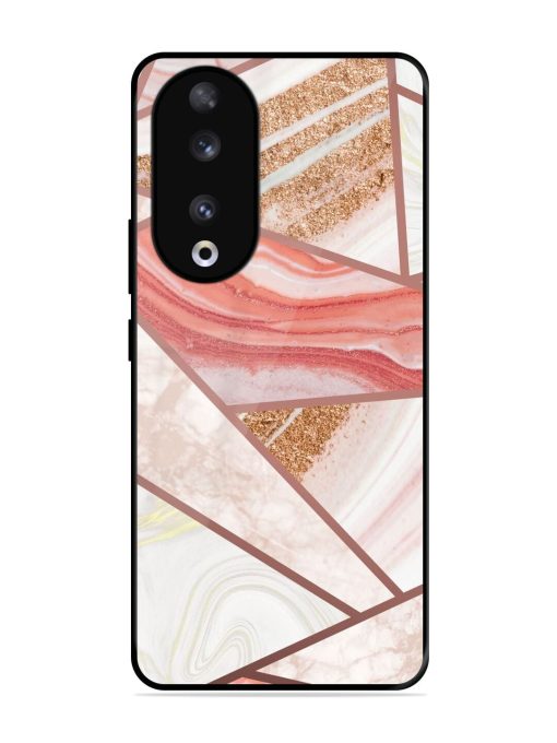 Rosy Mosaic Glossy Soft Edge Case for Honor 90 Chachhi