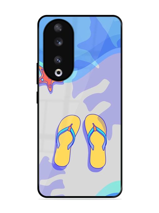 Sandy Toes And Salty Seas Glossy Soft Edge Case for Honor 90 Chachhi