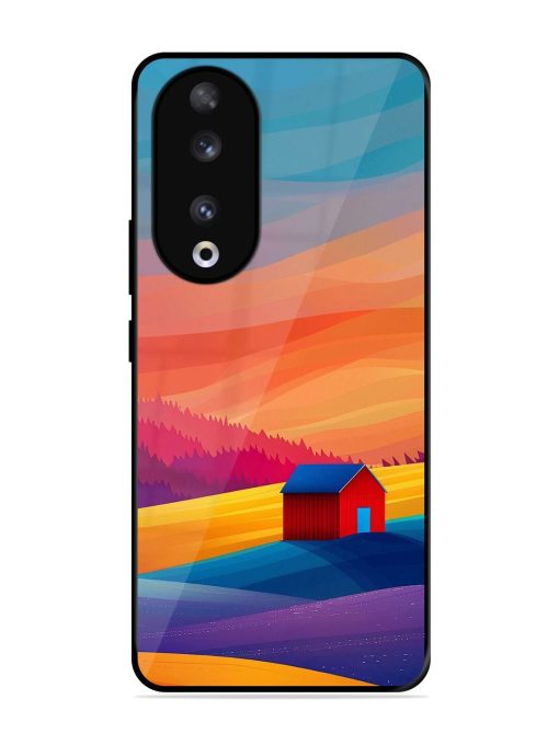 Sunset Solitude Glossy Soft Edge Case for Honor 90 Chachhi