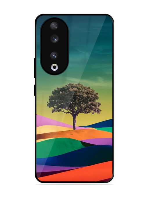 Rainbow'S Lone Sentinel Glossy Soft Edge Case for Honor 90 Chachhi