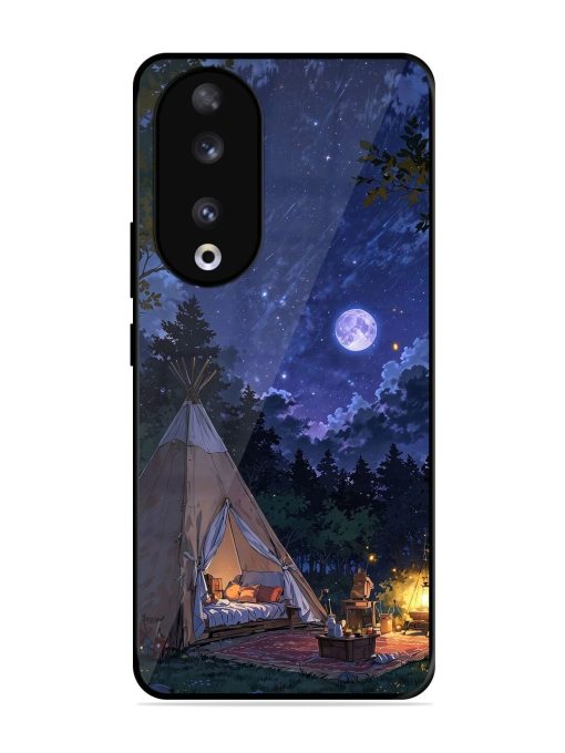 Moonlight Camping Glossy Soft Edge Case for Honor 90