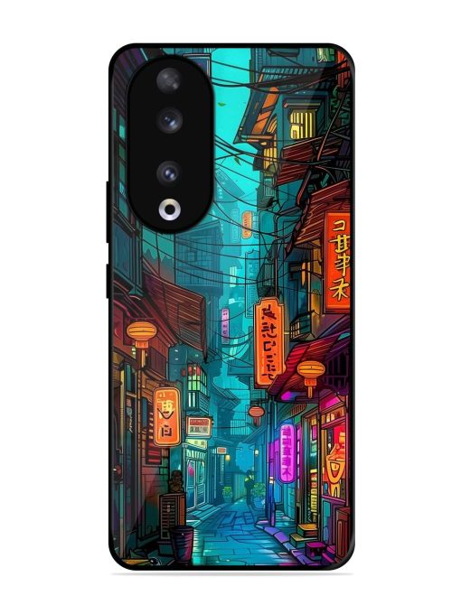 Neon Nightscape Glossy Soft Edge Case for Honor 90 Chachhi