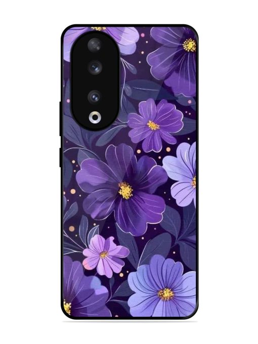 Purple Paradise Glossy Soft Edge Case for Honor 90