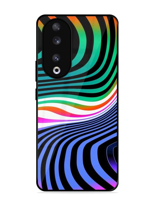 Psychedelic Waves Glossy Soft Edge Case for Honor 90 Chachhi