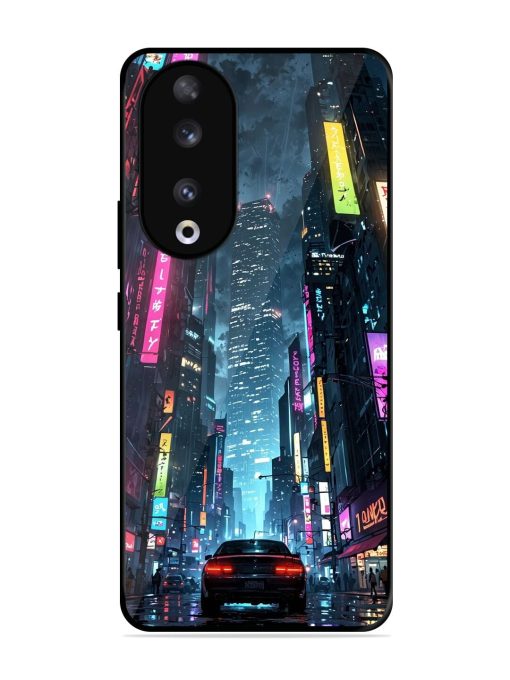 Neon Nightscape Glossy Soft Edge Case for Honor 90 Chachhi