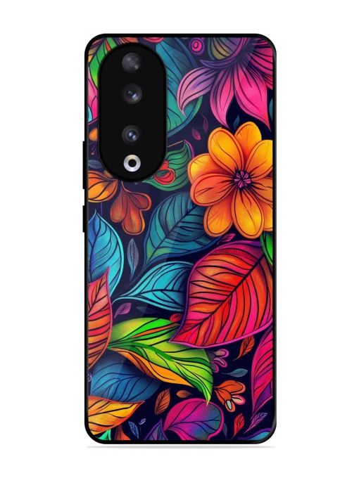 Rainbow Of Blooms Glossy Soft Edge Case for Honor 90 Chachhi