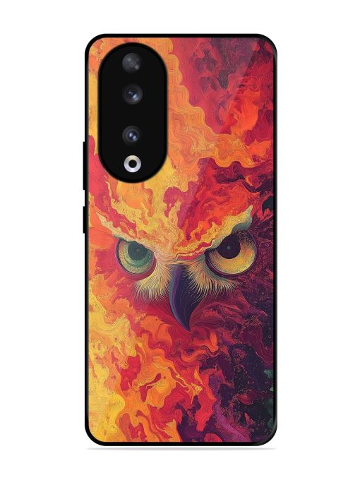 Fiery Owl Glossy Soft Edge Case for Honor 90