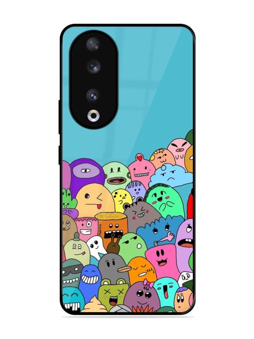 Monster Mash Glossy Soft Edge Case for Honor 90 Chachhi