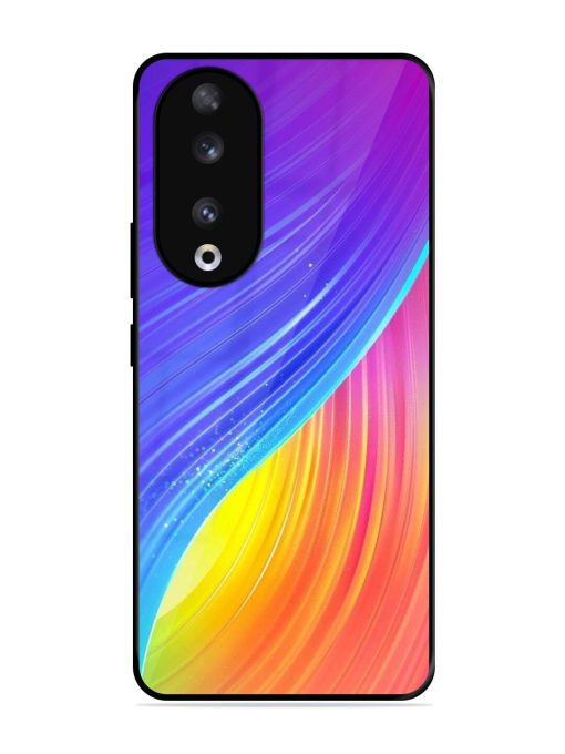 Neon Swirl Glossy Soft Edge Case for Honor 90 Chachhi