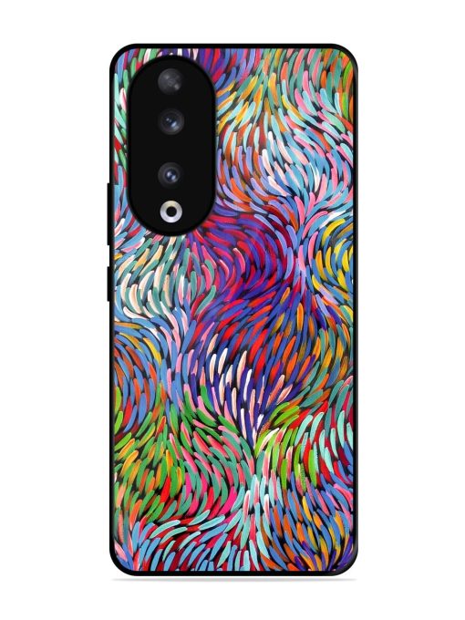 Vibrant Waves Glossy Soft Edge Case for Honor 90 Chachhi