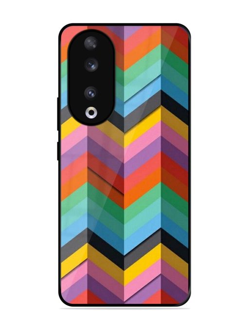 Colorful Zigzag Glossy Soft Edge Case for Honor 90 Chachhi