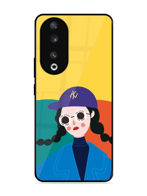 Starry-Eyed Girl Glossy Soft Edge Case for Honor 90 Chachhi