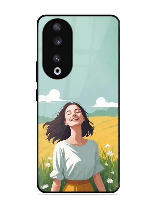 Girl Graffiti Glossy Soft Edge Case for Honor 90 Chachhi