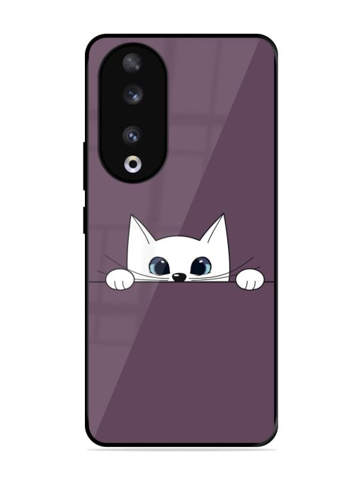 Peek-A-Boo Kitty Glossy Soft Edge Case for Honor 90