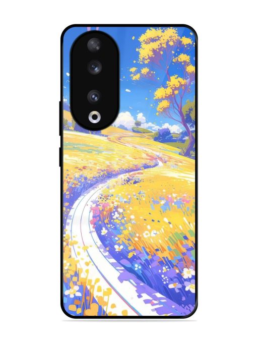 Vibrant Spring Meadow Glossy Soft Edge Case for Honor 90 Chachhi