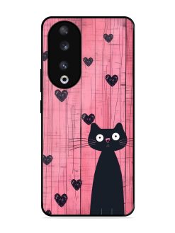Feline Valentine'S Day Glossy Soft Edge Case for Honor 90