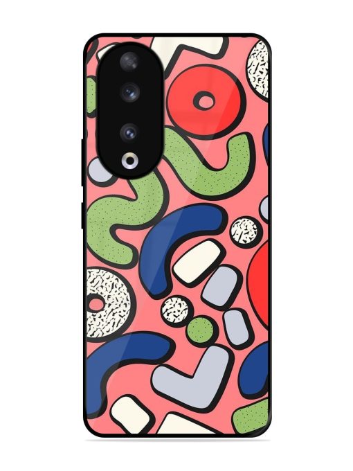 Groovy Geometric Shapes Glossy Soft Edge Case for Honor 90 Chachhi