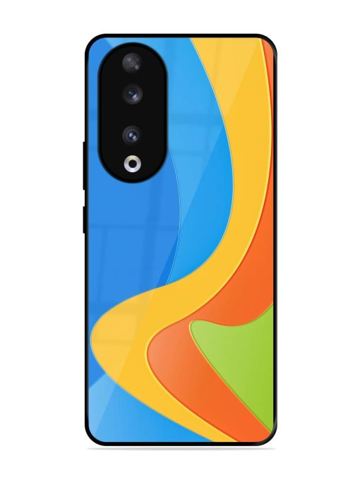 Curvy Color Cascade Glossy Soft Edge Case for Honor 90 Chachhi