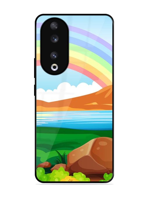 Rainbow Over The Lake Glossy Soft Edge Case for Honor 90 Chachhi