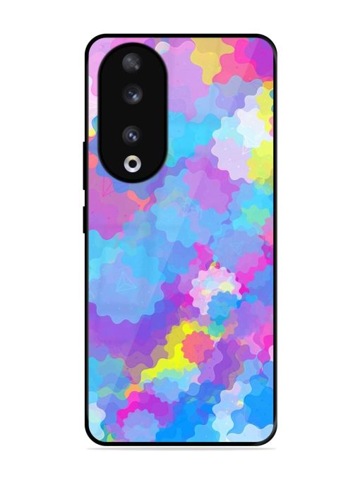 Psychedelic Cloud Burst Glossy Soft Edge Case for Honor 90