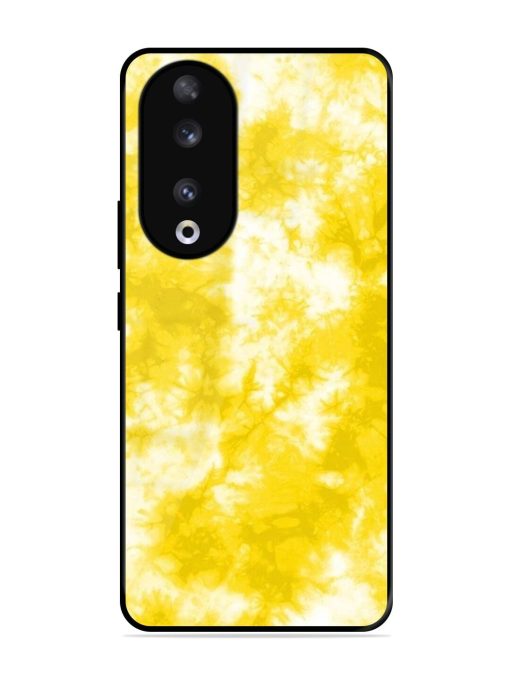 Golden Tie-Dye Twirl Glossy Soft Edge Case for Honor 90 Chachhi