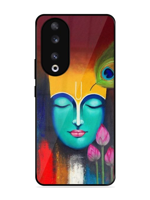 Divine Tranquility: The Face Of Krishna Glossy Soft Edge Case for Honor 90 Chachhi