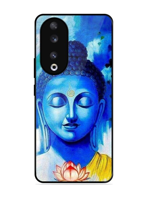 Serene Buddha With Lotus Glossy Soft Edge Case for Honor 90 Chachhi