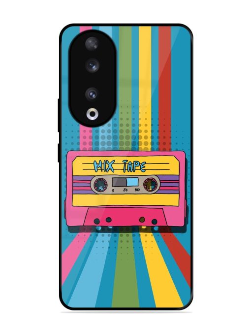 Retro Cassette Tapes Glossy Soft Edge Case for Honor 90 Chachhi