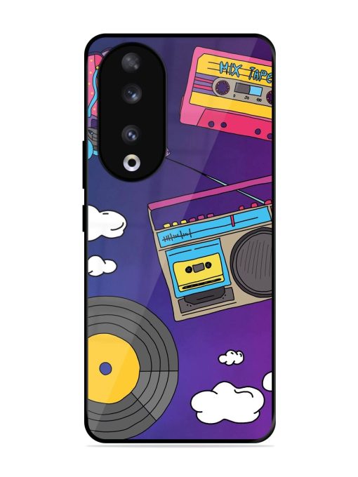 Retro Vibes Glossy Soft Edge Case for Honor 90