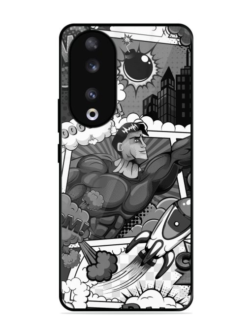 Comic Book Chaos Glossy Soft Edge Case for Honor 90 Chachhi