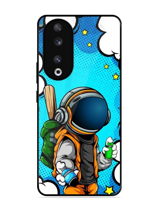 Space Graffiti Artist Glossy Soft Edge Case for Honor 90 Chachhi