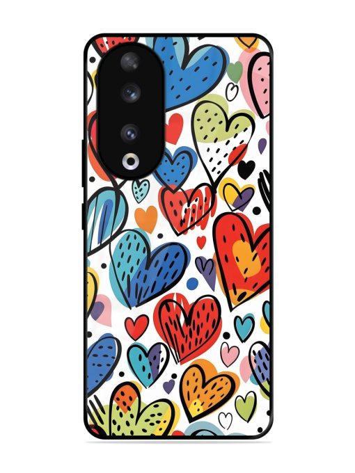 Heartfelt Harmony Glossy Soft Edge Case for Honor 90 Chachhi