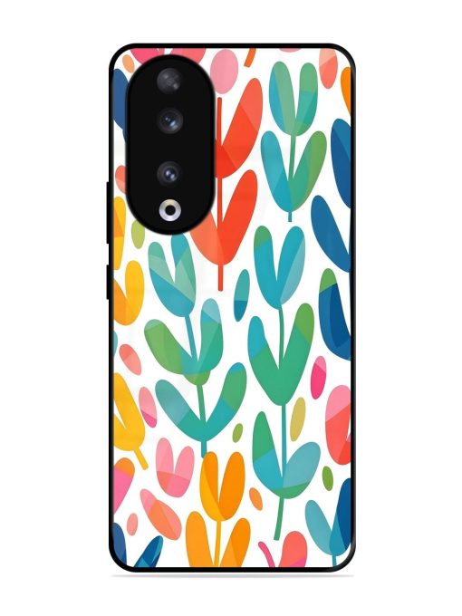 Rainbow Of Blooms Glossy Soft Edge Case for Honor 90