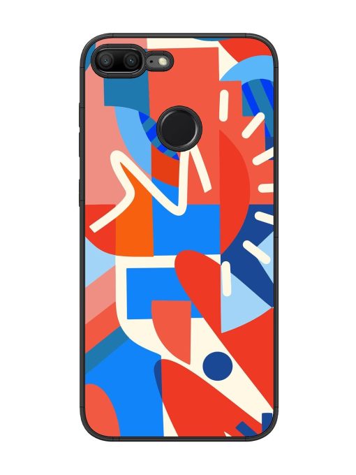 Abstract Harmony Glossy Soft Edge Case for Honor 9 Lite Chachhi