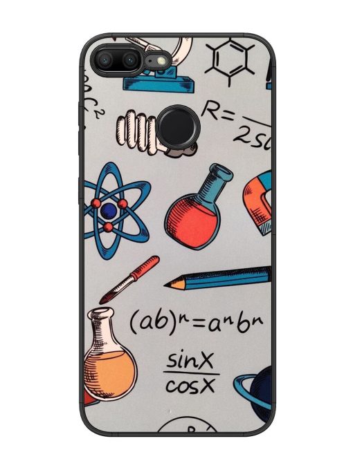 Science Doodle Glossy Soft Edge Case for Honor 9 Lite Chachhi