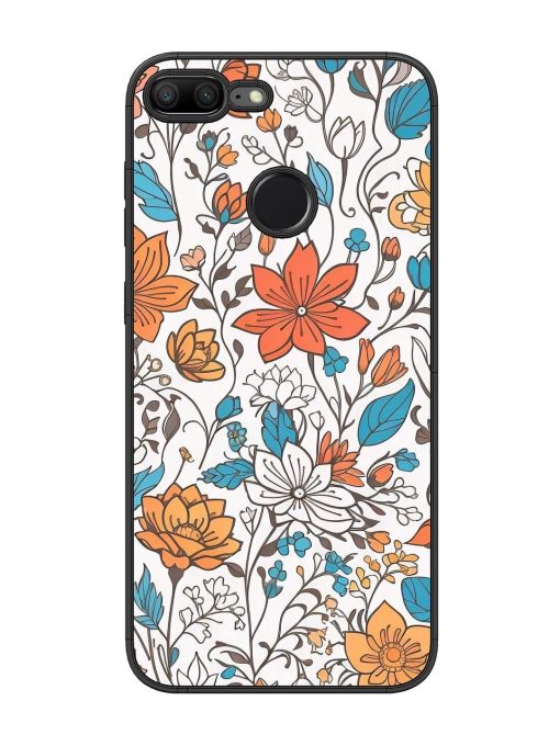 Floral Symphony Glossy Soft Edge Case for Honor 9 Lite Chachhi