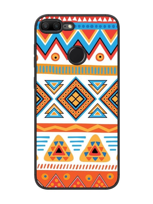 Vibrant Tribal Pattern Glossy Soft Edge Case for Honor 9 Lite Chachhi