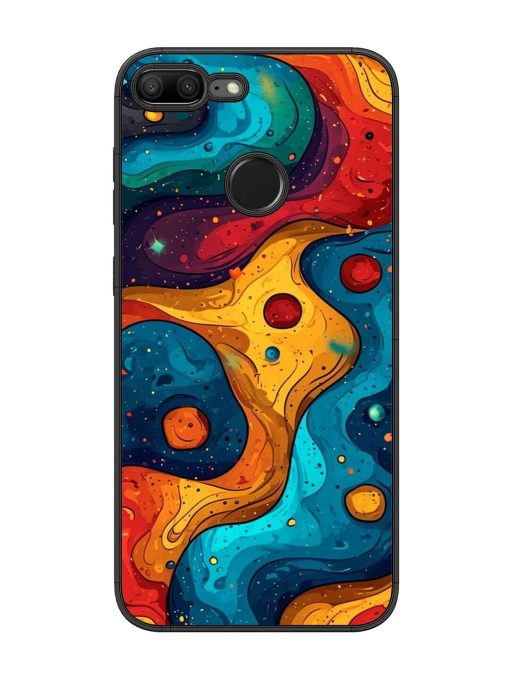 Cosmic Swirl Glossy Soft Edge Case for Honor 9 Lite Chachhi