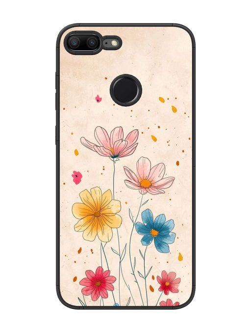 Delicate Bloom Glossy Soft Edge Case for Honor 9 Lite Chachhi