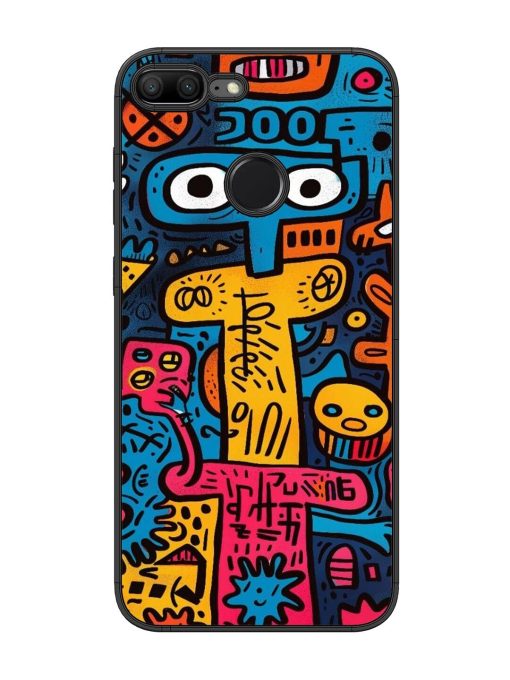 Doodletopia Glossy Soft Edge Case for Honor 9 Lite Chachhi