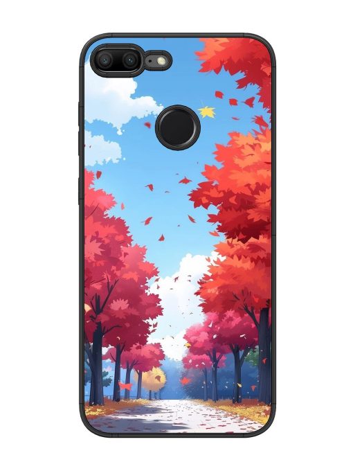 Autumn'S Embrace Glossy Soft Edge Case for Honor 9 Lite Chachhi