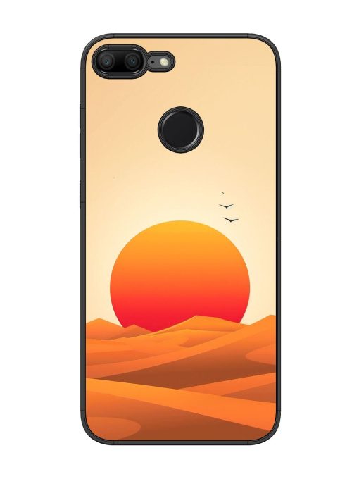 Desert Sunset Glossy Soft Edge Case for Honor 9 Lite Chachhi